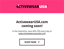 Tablet Screenshot of activewearusa.com